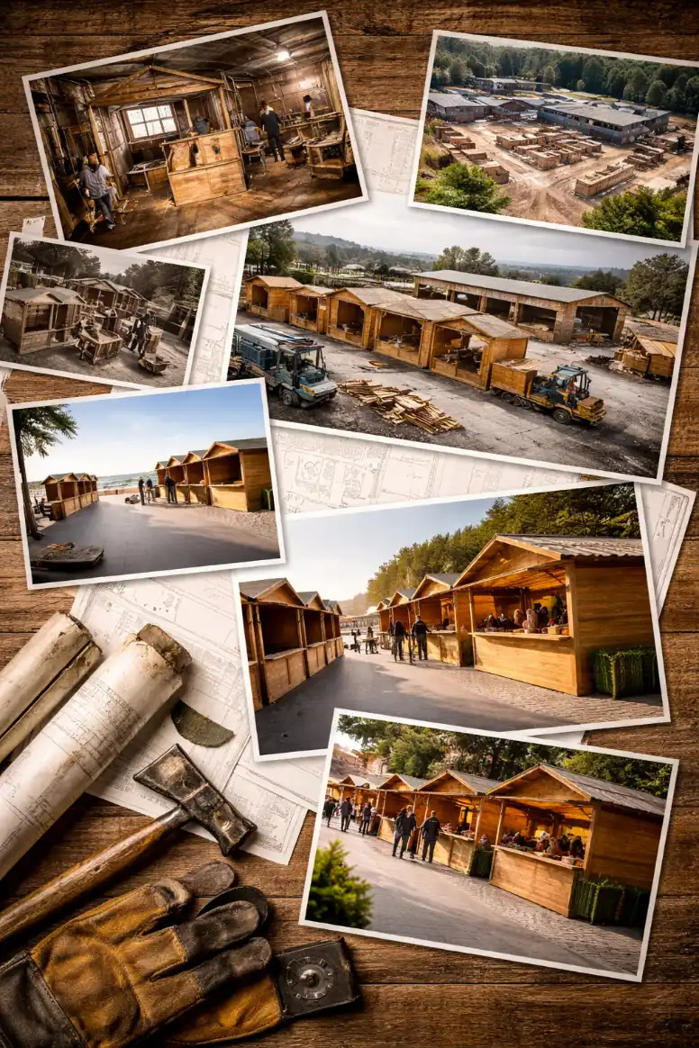 Evolución de la empresa en la fabricación y montaje de casetas de madera para ferias y eventos