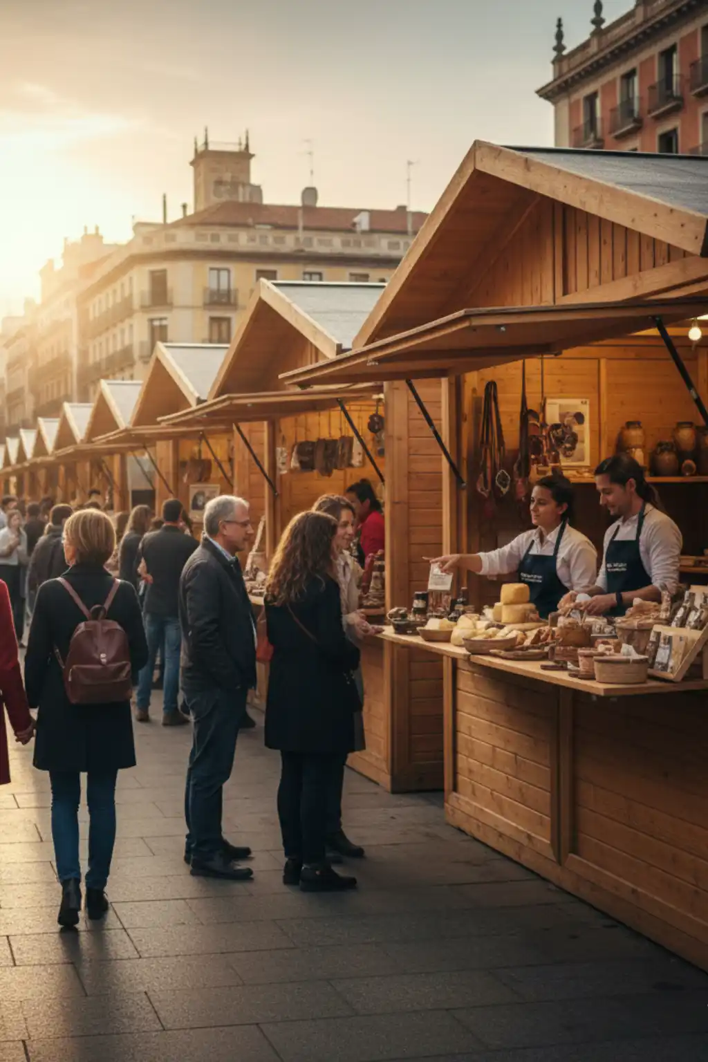Montaje profesional de casetas de madera para ferias en recinto ferial